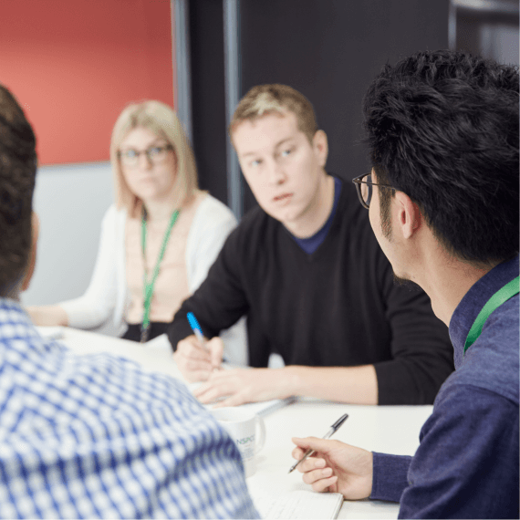 team in meeting