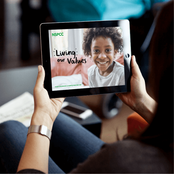 website on tablet