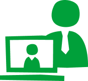 person with laptop
