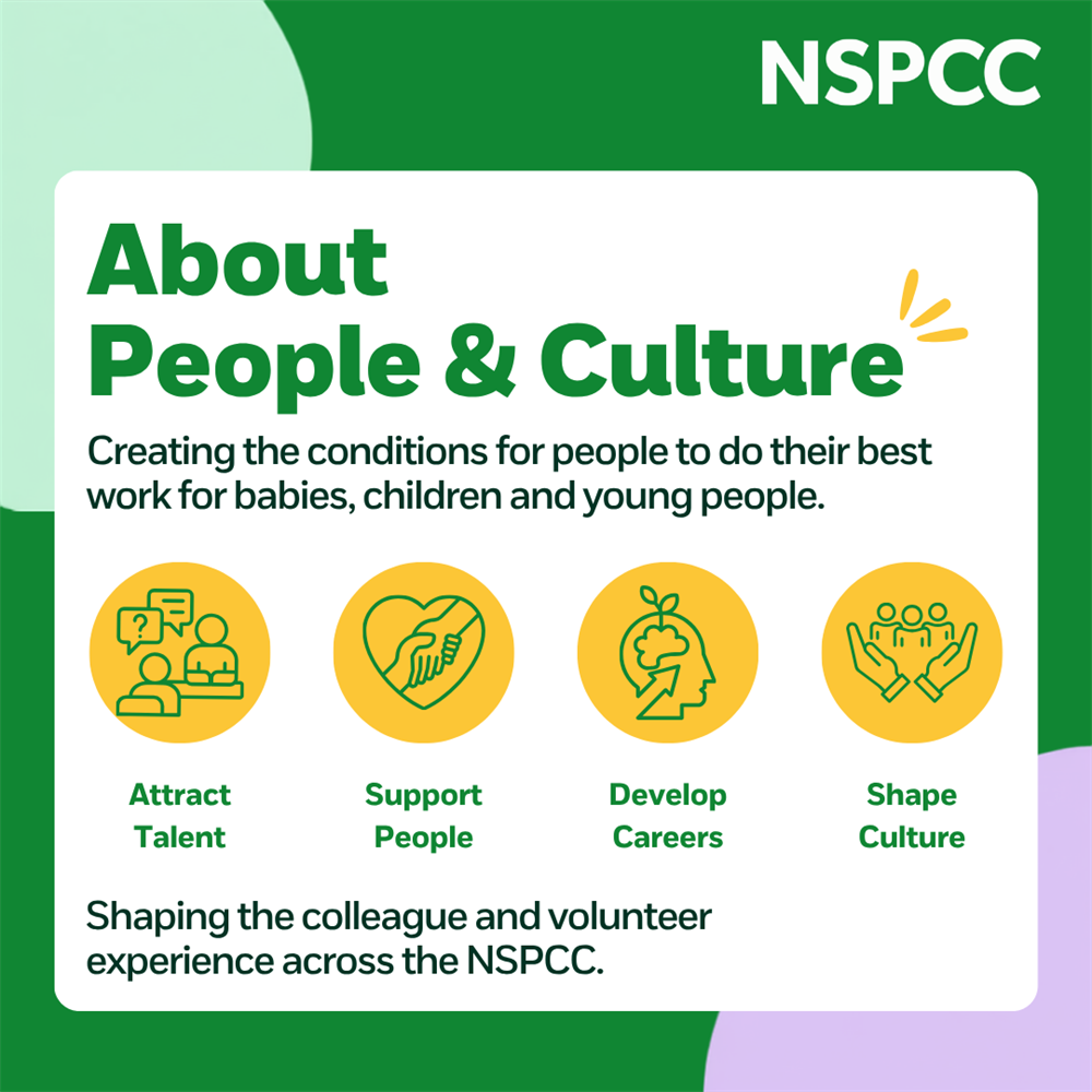 Quote from Morgan Evans, People & Culture Advisor: ‘There’s something really meaningful about helping to shape the experience of people who are delivering such important work across the NSPCC.